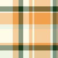 Stylish autumnal plaid pattern in warm orange, cream, and muted green tones. Perfect for textile design, fallthemed projects, or website backgrounds. Creates a cozy and sophisticated aesthetic. vector