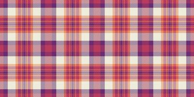 A seamless, softtoned plaid pattern in warm coral, mauve, and creamy white. Perfect for textile designs, website backgrounds, or crafting projects. vector