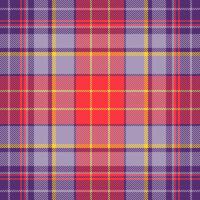 Warm plaid fabric pattern, swatch texture textile background. Comfort tartan seamless check in violet and pastel colors. vector