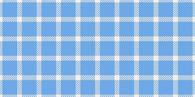 Print plaid pattern textile, square check seamless tartan. Birthday fabric texture background in linen and cyan colors. vector