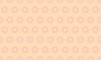 Pastel pink sunburst pattern on a peach background. Perfect for seamless textile designs, wallpaper, website backgrounds, or scrapbooking projects. vector