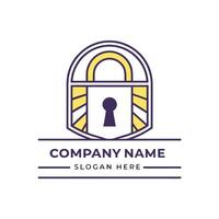 a purple and yellow logo for a company on a white background vector