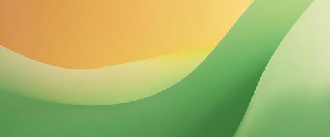 Vibrant and harmonious abstract composition with an orange and green gradient background photo