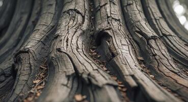 The texture of bark on an ancient tree becomes a work of art when viewed up close. photo
