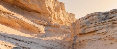 Rocky Cliff with Soft Light and Natural Textures. photo