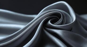 a close up of a shiny fabric with a black background photo