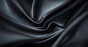 a close up of a shiny fabric with a black background. photo