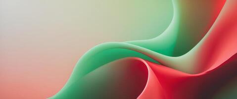 Blending red and green gradient background creating smooth color transition. photo