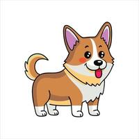 Pembroke Welsh Corgi Color Background vector