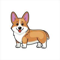 Corgis in the Spotlight A Look at the Famous Pembroke Welsh Breed vector