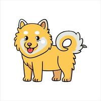 Fluffy Clouds on Four Paws The Adorable Samoyed vector