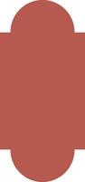 Circle with Rectangle Red Oriental Style Islamic Frame Arches with Modern Boho Mosque Dome for Window vector