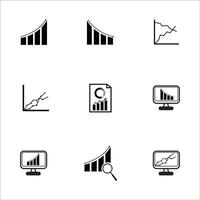 Data Analysis Line collection Icons graphic vector