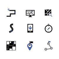Navigation Icons. Editable For Web. and more vector
