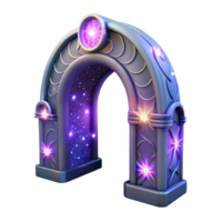 Luminous Celestial Archway A 3D Model of a Fantasy Gateway png