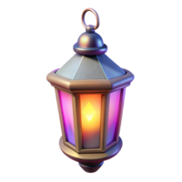 Luminous Lantern 3D Render of an Illuminated Hanging Lamp png