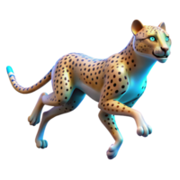 Digital Cheetah A 3D Model of a Running Cheetah png