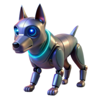 Futuristic Robotic Canine A 3D Model of an Advanced Mechanical Dog png