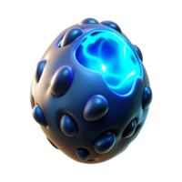 Glowing Orb Abstract 3D Render of a Bio luminescent Sphere png