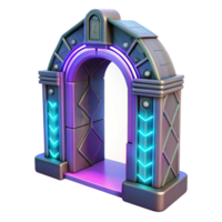 néon arco futurista portal Projeto png