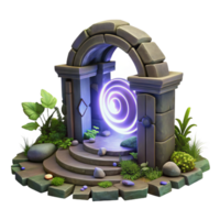 Mystic Spiral Portal Stone Archway to Another Realm png
