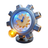 Gear Clock Time Management, Productivity, Efficiency, Workflow, Scheduling, Planning, Organization, Process, System, Mechanism png