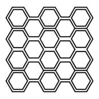 a black and white hexagon pattern vector