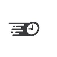 illustration of rush hour design, symbol of time efficiency, shortening time, time speed. vector