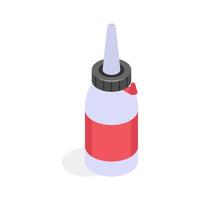 Take a look at this amazing icon of glue bottle in modern style vector