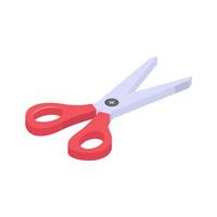 Visually appealing scissors icon, perfect for indicating cutting or editing functions. vector