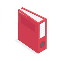 Well designed icon of file folders, premium of document archives, binders design. vector