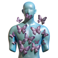 Silent Suffering A Metaphorical Exploration of Hidden Trauma Through Imagery png