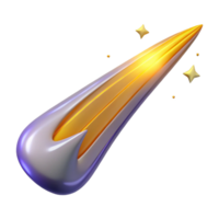 Shooting Star A 3D Render of Celestial Event png