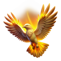 Golden Eagle in Flight A Symbol of Divine Power and Illumination png
