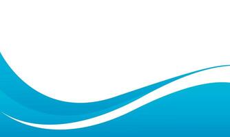 Abstract blue and white curve background, modern wave shapes vector