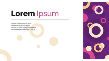 Abstract Circular Theme Background with Violet Theme vector