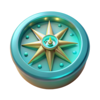 3D Model of a Compass Guidance, Navigation, Direction, Exploration, Travel, Journey, Adventure, Wayfinding, Orientation, Discovery png