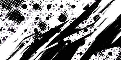 a black and white abstract background with a lot of different shapes vector