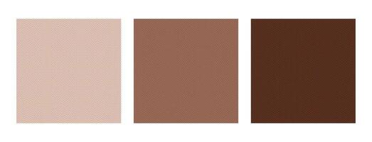 Set of seamless pattern with symmetry repetitive dots in trendy palette mocha mousse color. Illustration endless pattern, background. Fashionable template for design, paper, cover, fabric vector