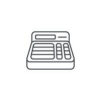 A calculator icon on a white background vector