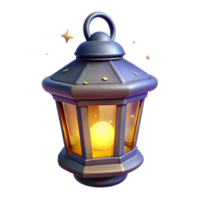 Enchanted Lantern 3D Render of a Glowing, Mystical Light Source png