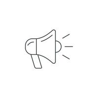 A megaphone icon on a white background vector
