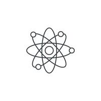 An atom symbol on a white background vector