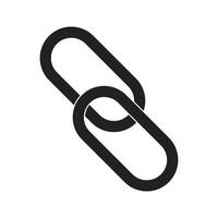 Interlinked Chain Icon Connected Link Symbol vector