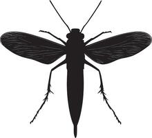 Antlion simple silhouette black illustration vector