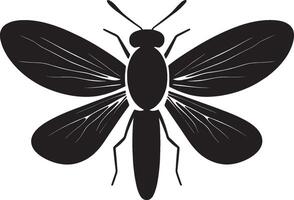 Firefly insect outline in black design vector