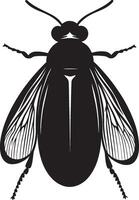Simple firefly insect icon in black style vector