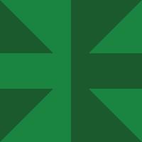 Emerald Green Geometric Star Pattern - Modern Abstract Design vector
