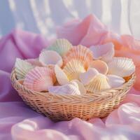 Handpicked Array of Pastel Shells photo