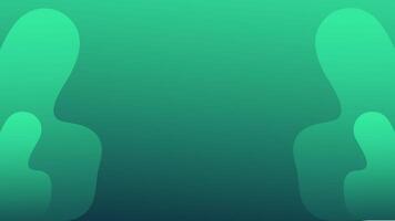 a green and blue background with two hands vector